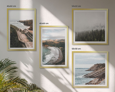 Multi-piece wall decor set Cliff views, beach landscapes