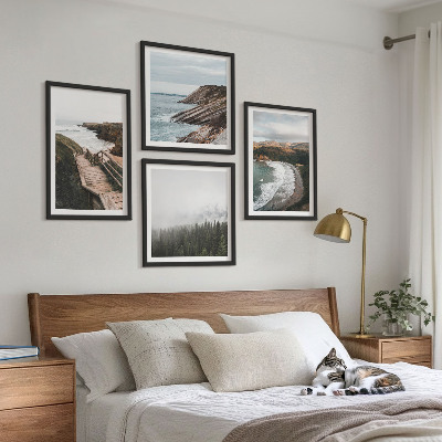 Multi-piece wall decor set Cliff views, beach landscapes