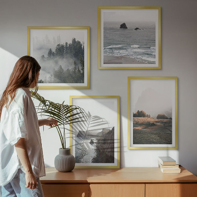 Wall art set Landscapes of mountains and sea