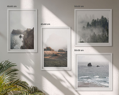 Wall art set Landscapes of mountains and sea
