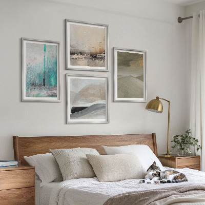 Wall art set Painted abstract decorations