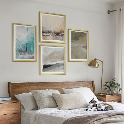 Wall art set Painted abstract decorations
