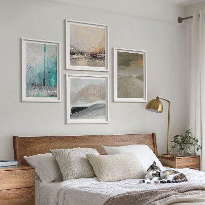 Wall art set Painted abstract decorations