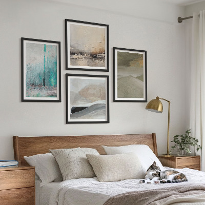 Wall art set Painted abstract decorations