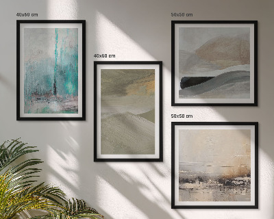 Wall art set Painted abstract decorations