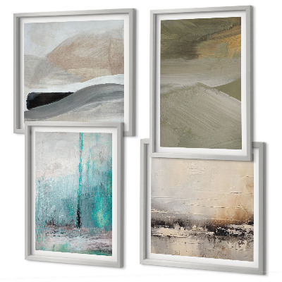 Wall art set Painted abstract decorations