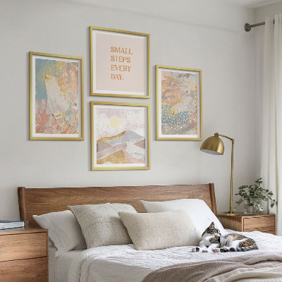 Multi-piece wall decor set Abstract pastel patterns