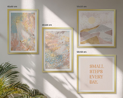 Multi-piece wall decor set Abstract pastel patterns
