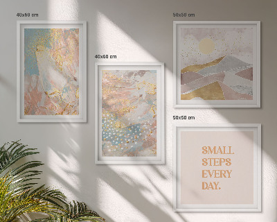Multi-piece wall decor set Abstract pastel patterns