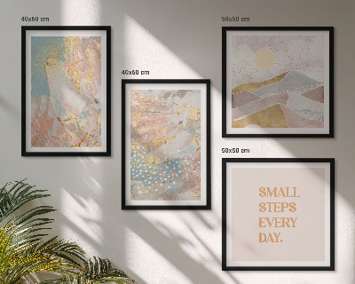 Multi-piece wall decor set Abstract pastel patterns