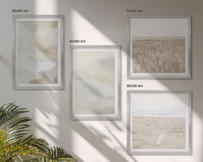 Wall art set Abstract background with delicate strokes