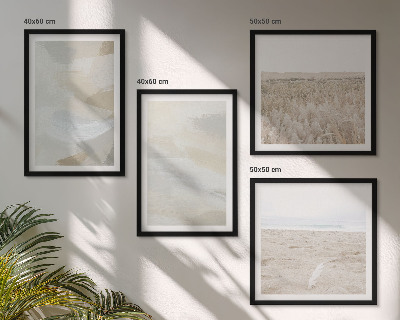 Wall art set Abstract background with delicate strokes