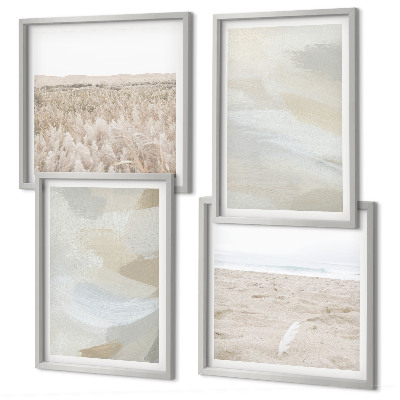Wall art set Abstract background with delicate strokes