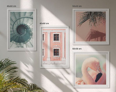 Multi-piece wall decor set Architecture pastel patterns
