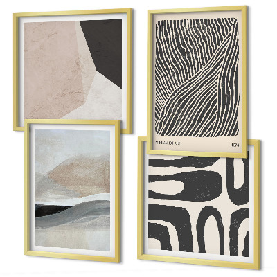 Wall art set Abstract boho decoration patterns