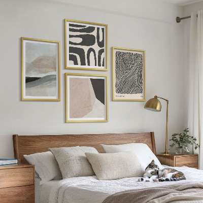 Wall art set Abstract boho decoration patterns