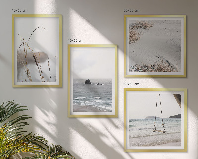 Multi-piece wall decor set Vegetation by the water in summer