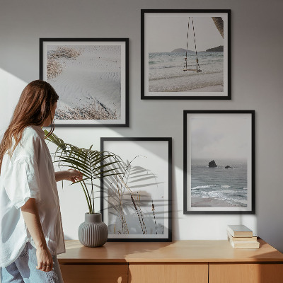 Multi-piece wall decor set Vegetation by the water in summer