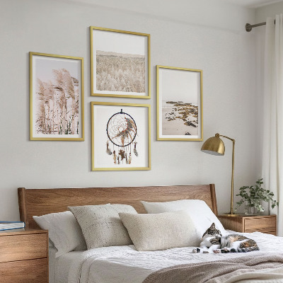 Wall art set Grass fields beach boho style