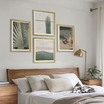 Wall art set Tropical plants accessories