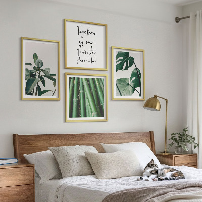 Multi-piece wall decor set Bamboo plant leaves