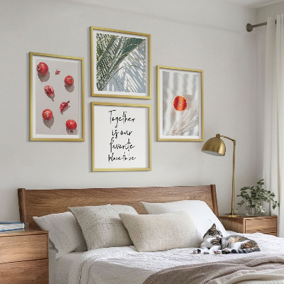 Multi-piece wall decor set Holiday palm fruit inscription