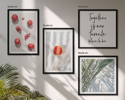 Multi-piece wall decor set Holiday palm fruit inscription