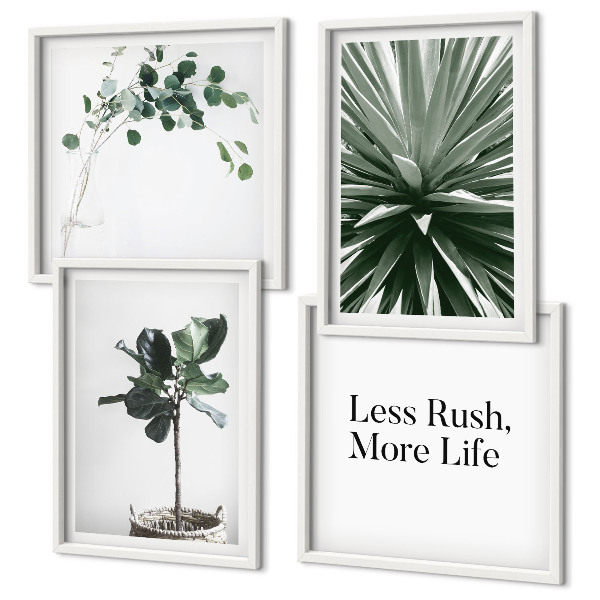 Multi-piece wall decor set Green plants minimalism