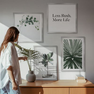 Multi-piece wall decor set Green plants minimalism