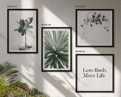 Multi-piece wall decor set Green plants minimalism