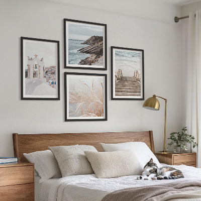 Wall art set Sea architecture Santorini