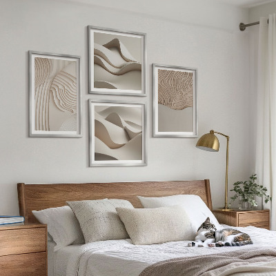 Multi-piece wall decor set Abstract waves on the sand