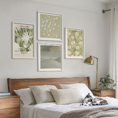 Multi-piece wall decor set Boho style floral abstractions