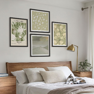 Multi-piece wall decor set Boho style floral abstractions