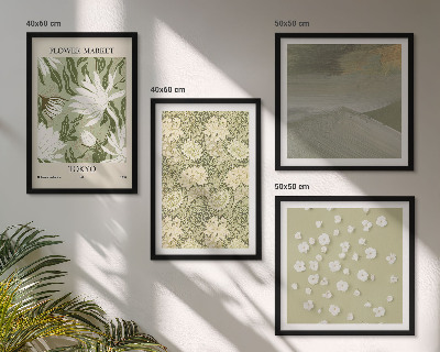 Multi-piece wall decor set Boho style floral abstractions
