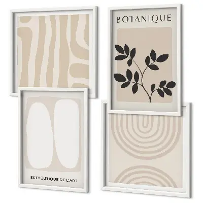 Boho delicate plant poster set multi-piece wall decor