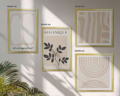 Multi-piece wall decor set Boho delicate plant posters