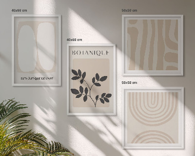 Multi-piece wall decor set Boho delicate plant posters