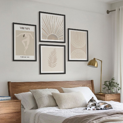 Wall art set Pastel boho abstract posters