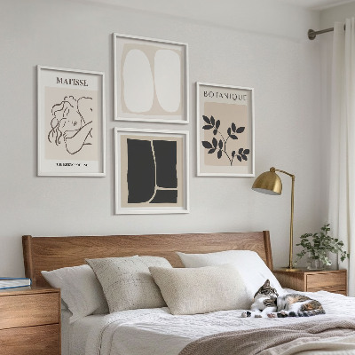 Set of 4 wall art pieces Matisse's Stylish Plant Paintings