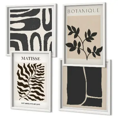 Minimalist plant posters multi-piece wall decor set
