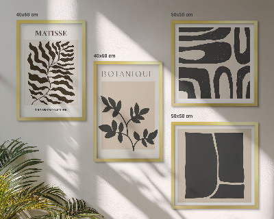 Multi-piece wall decor set Minimalist plant posters