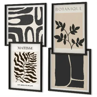 Minimalist plant posters multi-piece wall decor set
