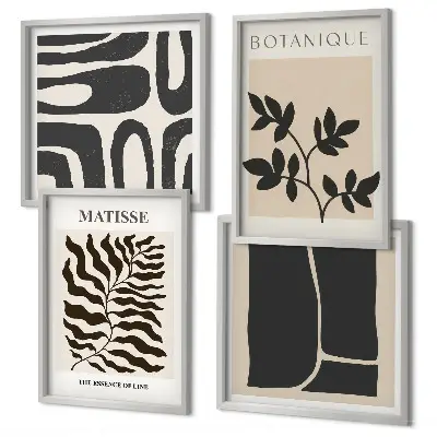 Minimalist plant posters multi-piece wall decor set