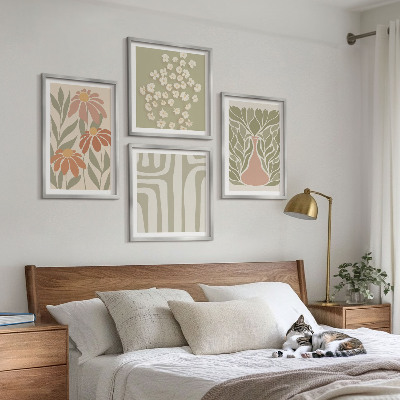 Wall art set Floral minimalist boho