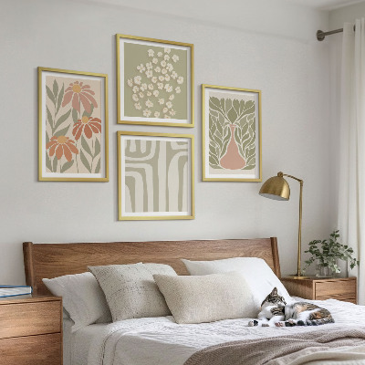 Wall art set Floral minimalist boho