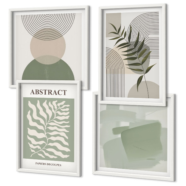 Wall art set Botanical boho abstractions