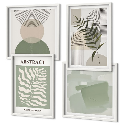 Wall art set Botanical boho abstractions