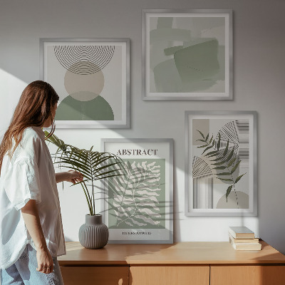 Wall art set Botanical boho abstractions