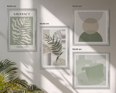 Wall art set Botanical boho abstractions